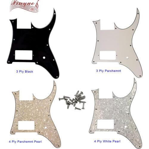 Pleroo Guitar Parts - For 10 hole screws MIJ Ibanez RG350EX Guitar Pickguard Humbucker H Pickup Scratch Plate,many colors