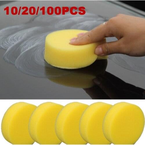 10PCS Waxing Sponge Multifunctional Waxing Cleaning Tool Corner Wipe Clear Residual Wax Car Interior Cleaning Sponge Brush