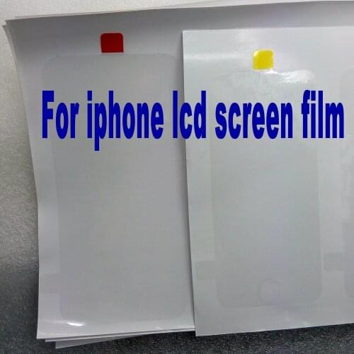 100/500pcs/lot Front screen protector for iphone 5s 6s 7 8 plus X XSMAX XR refurbishment film for repair renew lcd for iphone 6