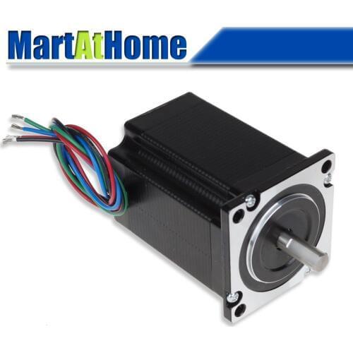 2-Phase NEMA23 Hybrid CNC Stepper Motor 2Nm 4.7A 4-leads Shaft Dia. 8mm for 3D Printer, Laser Cutter
