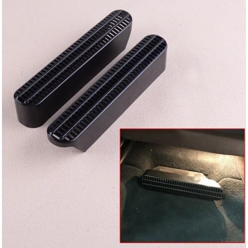 2Pcs Black Car Auto Front Seat Under Air Vent Outlet Dust Cover Trim Dustproof Fit For-BMW X5 G05 X7 G07 2019