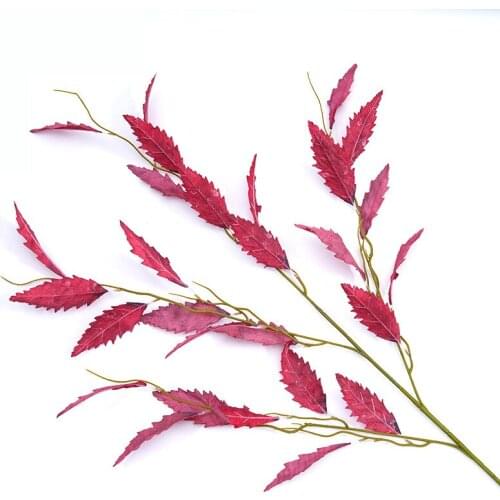 4 forks Artificial Wormwood Leaf Flower Branch Wedding Party Hall Decoration Road Guide Ceiling Props Fake Plants