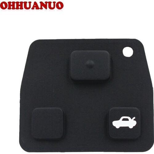 5pcs/lot for Toyota Avensis Corolla Yaris Remote Key Fob 2 or 3 Button Rubber Pad Repair