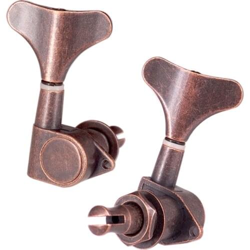 Acoustic Electric Guitar Bass Guitar Tuner Machine Heads 2L2R Red Bronze