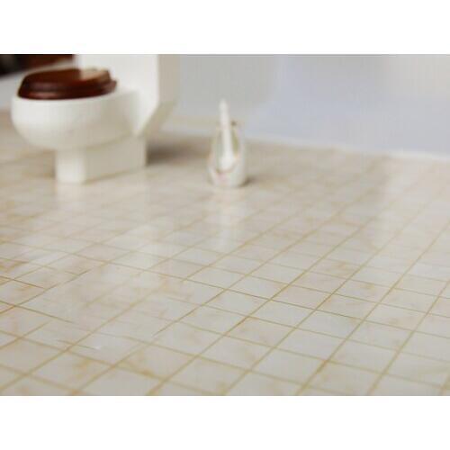 G05-X4625-2 children baby gift Toy 1:12 Dollhouse mini Furniture Miniature rement washroom floor wallpaper 42*27.9cm 3pcs/set