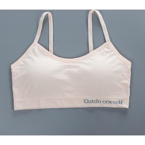 Teenage Underwear Girls Bras Soft Children Training Bras Underwear Students Bra Vest Summer Teens Puberty Clothing 8-18Y