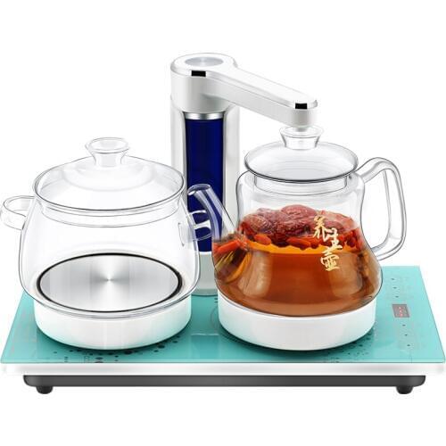 Electric kettle Automatic upper water electric set glass raised pot boiling tea ware