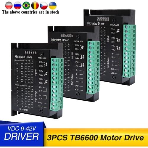 3PCS 42/57/86 Tb6600 upgrade s109aftg router machine stepper motor driver segments upgraded version 4.0A 42VDC cnc milling kits