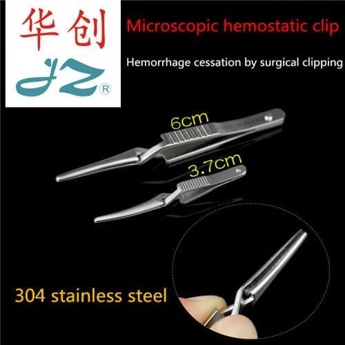 JZ Surgical Instruments Medical Microhemostatic Clamp Hemostatic Pliers Closer Temporarily Blocking Arterial Hemostatic Clip
