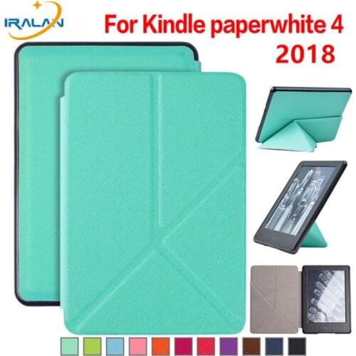PU Leather Stand eBook Case for New Amazon Kindle Paperwhite 4 6'' 2018 Release e-reader Magnetic Cover For kindle paperwhite 4