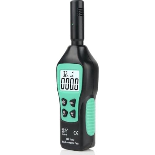 Al EMF Meter Handheld Electromagnetic Radiation Detector Temperature Tester Household High Precision Wave Radiation