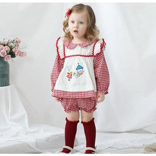 Girl Costume Dresses for Girls Plaid Long Sleeve Baby Clothes 2021 New Kids Dresses for Girl