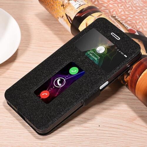 Open window leather case For ZTE blade v7 lite Case cover For ZTE blade v7lite case flip cover blade v 7 lite back cover