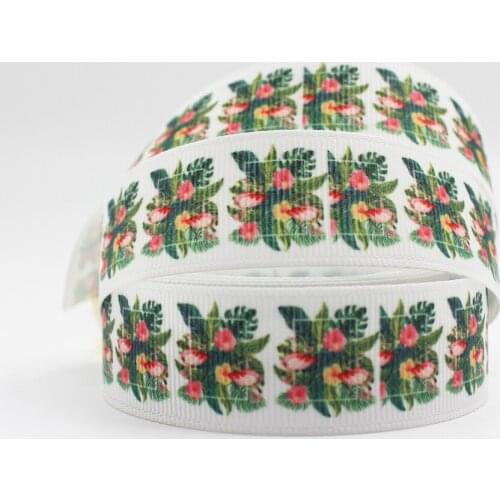 Flamingo Print Grosgrain Ribbon Ribbon Diy Hair Bow Sewing Supplies16mm 22mm 25mm 38mm 57mm 75mm