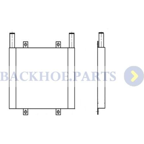 Oil Cooler 4464826 for Hitachi Excavator ZAX70