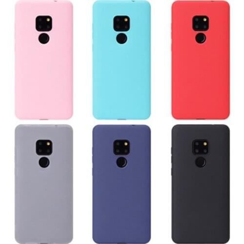 Matte Silicone Soft TPU Cover Case for Huawei mate20 candy solid color silicone case all-inclusive frosted tpu protective sh
