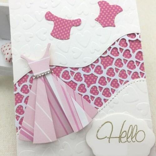 Metal Cutting Dies For Scrapbooking Clothes Lady Dress 3D Stencils Embossing DIY Photo Album Decor Embossing DIY Paper Cards