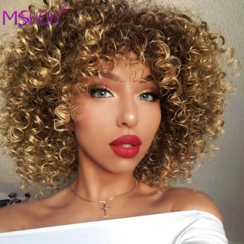 Msholy Black Wigs