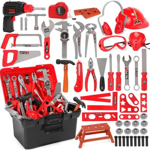 Simulation Repair Tools Garden Toys Kids Toolbox Kit Drill Game Learning Educational Engineering Gifts