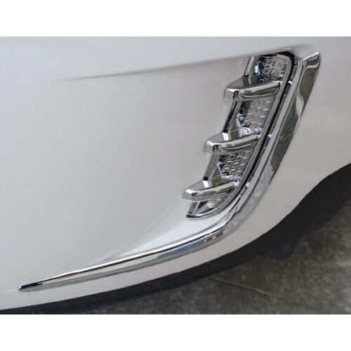 ABS Chrome head Front Foglight Lamp Cover Trim For Ford Edge 2011 2012 2013 2014 2pcs/4pcs