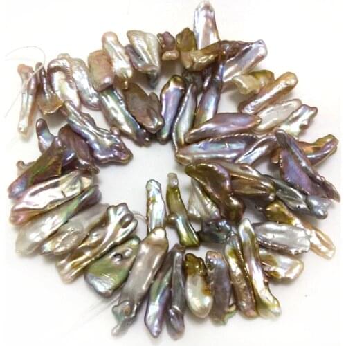 16 inches 18-20mm Natural Lavender Large Baroque Biwa Pearl Loose Strand