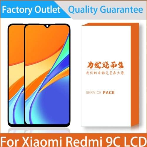 6.53'' LCD Display For Xiaomi Redmi 9C LCD Display Redmi9C With Touch Screen Digitizer Assembly Repair Replacement With Frame