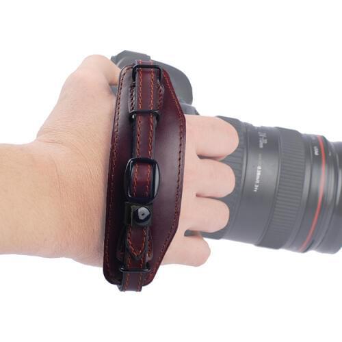 Genuine Leather Camera wrist Strap For All SLR DSLR Canon Nikon Sony 5d2 5d3 d800 6d 7d 70D 80D D7200 D610 SLR