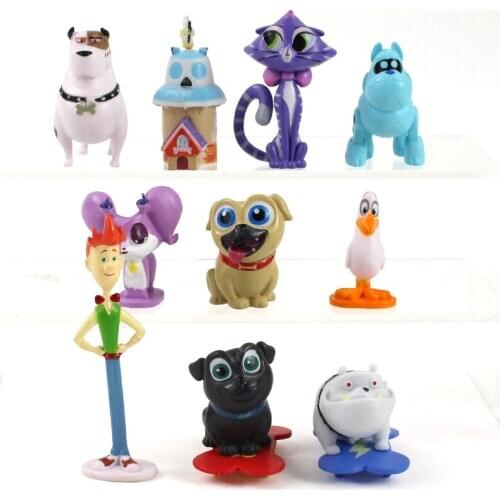 Puppy Dog Pals Bingo Rolly Bob dog and friends pug puppies PVC Figure Collectible Model Toy
