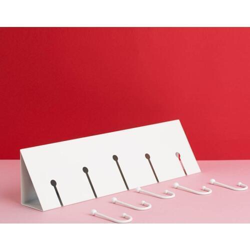 Nordic Modern Design kids room Wall decoration Door clothes white kitchen Robe Hook storage Rack corridor rails hanger holder