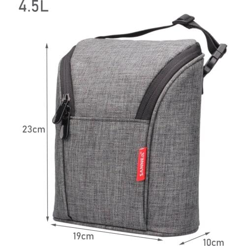 2021 New 4L Thermal Food Picnic Cooler Tote Handbags for Mummy bag Portable Insulated Lunch Bag For Kids Colors Reusable YQ830