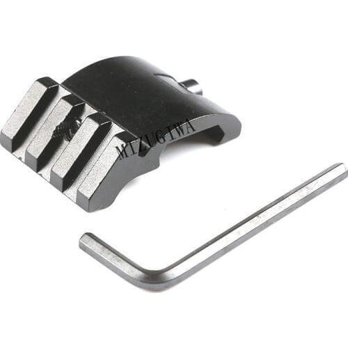 Ultra Low Profile Offset Picatinny Rail Mount 45 Degree 3 Slot 20mm Adapter Weaver AR 15 Scope Red Dot Magnifier Flashlights