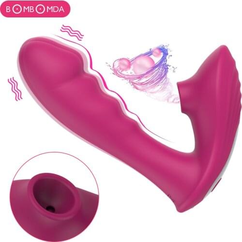 Vagina Sucking Vibrator for Women Double Vibration 10 Speed Stimulate G Spot Vagina Clitoris for Female Mastrubation Sex Toys