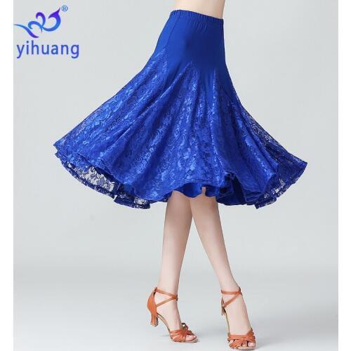 Elegant Dance Wear Practice Skirt Ballroom Latin Skirts Performance Wear Outfits Tango Waltz Dancing Skirts