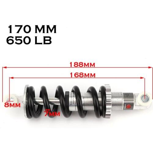 170mm 650 lb rear shock absorber for mountain bike folding electric scooter bicycle accessories