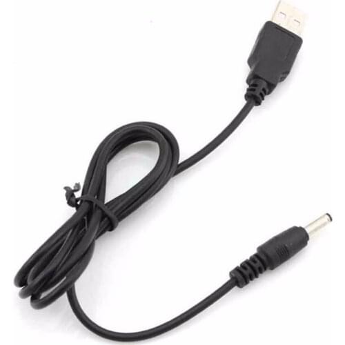 DC 5V 3.5mm Power Mirco USB Charger charging Cable adapter for 18650 rechargeable battery head flashlight torch lamp