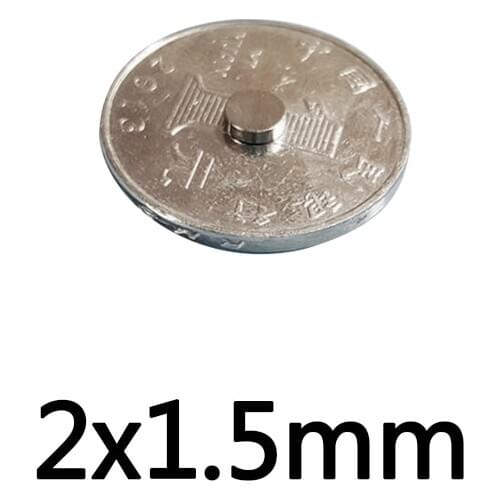 100~5000pcs 2x1.5 mm Powerful Magnets Disc 2mm x 1.5mm Permanent Small Round Magnet 2x1.5mm Thin Neodymium Magnet Strong 2*1.5mm
