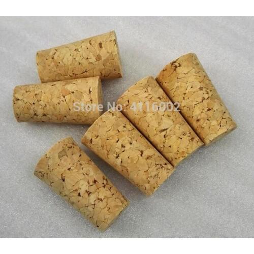 1000pcs Natural Wood Corks Wine Stopper Bottle Stopper Cone Type Beer Bottle Corks Plug Sealing Cap Bar Tool