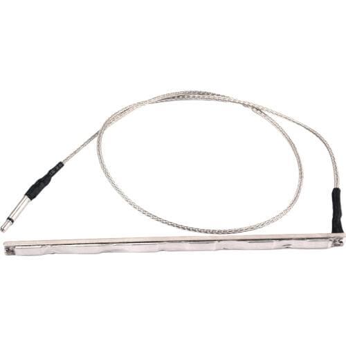 1x Sensitive Piezo Under-Saddle EQ Pre-Amp Pickup with Guitar Plectrum Pick for Acoustic Guitar 96mm L
