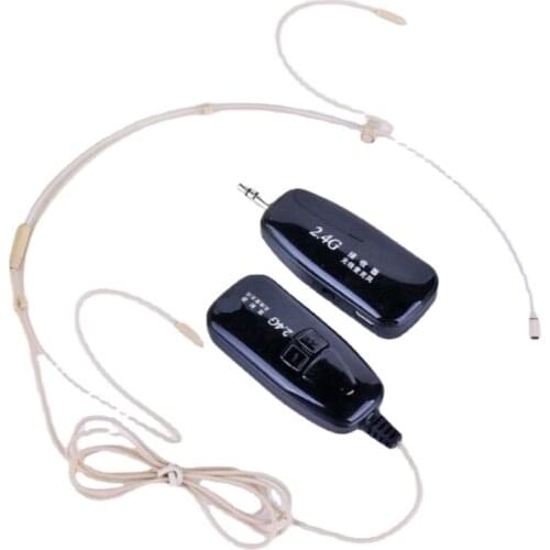 2.4G Headset Microphone Skin Color Invisible Headset Stage Performance Host Condenser Microphone