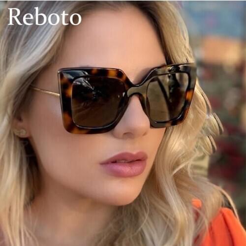 2020 Luxury Square sunglasses women brand design retro transparent fashion Gradient sunglasses Female Eyewear UV400