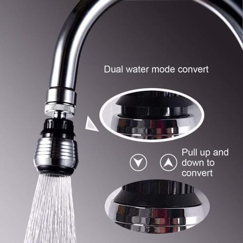 Kitchen Faucet Aerator black 2 Modes White 3 Modes 360 Degree adjustable Water Filter Diffuser Water Saving Nozzle Connector