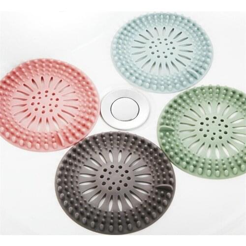 Anti-blocking Floor Drain Sucker Sewer Outfall Strainer Sink Filter Hair Stopper & Catcher Bathroom Kitchen Accessories