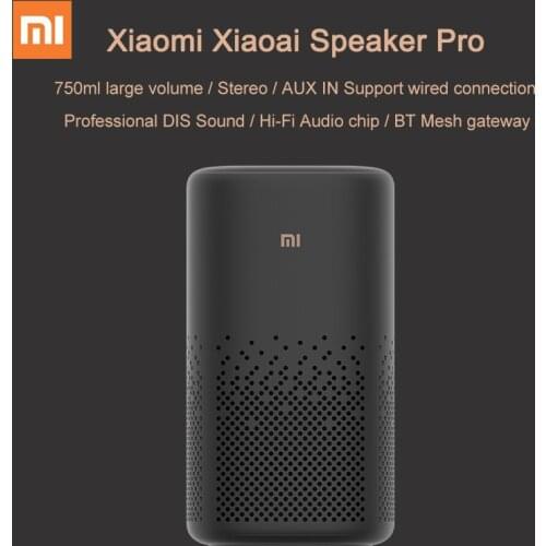 Xiaomi Xiaoai Bluetooth Speaker Pro AI Bluetooth 4.2 Mesh Gateway Surround Sound Smart Remote Control Mi Speaker APP Control