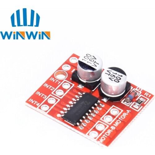 H24 1pcs 2 DC motor drive module reversing PWM speed dual H bridge stepper motor Mini victory L298N