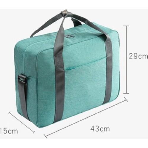 JOYLIVE Travel Duffle Bag Cationic Fabric Waterproof Travel Bag Solid Portable Storage Bag Large Capacity Organizer