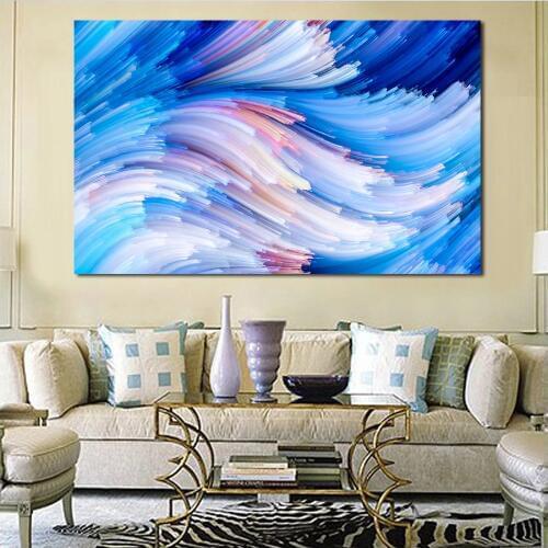 JQHYART Oil Painting Canvas Art Colorful Lines Wall Pictures For Living Room Home Decor No Frame Modern Decoration
