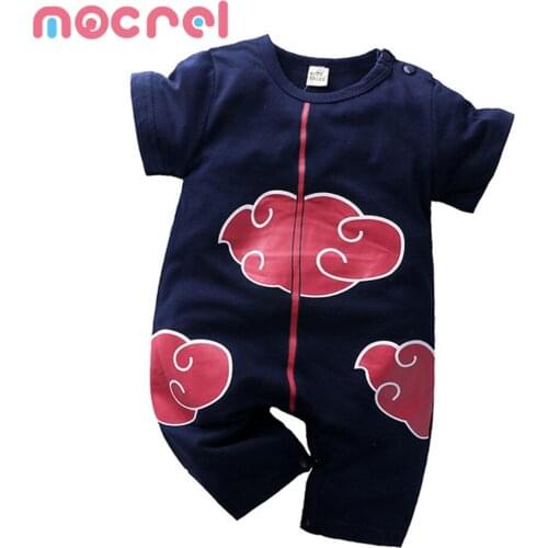 Summer Animated Cartoon Baby Boys With Short Sleeves, Dress Baby Japanese Jumpsuits Cosplay Crawling Baby Girl Clothes Rompers
