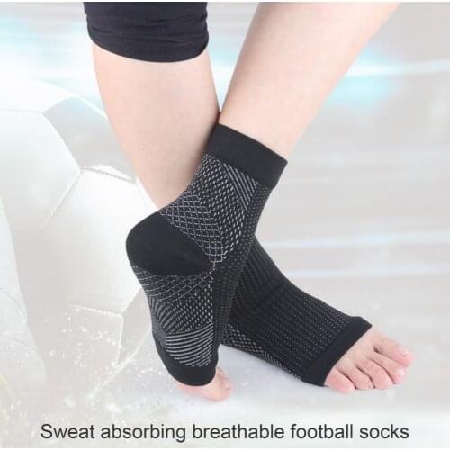 1 Pair Plantar Fasciitis Socks Arch Support Soft Breathable Nylon High Elastic Compression Foot Sleeve for Men