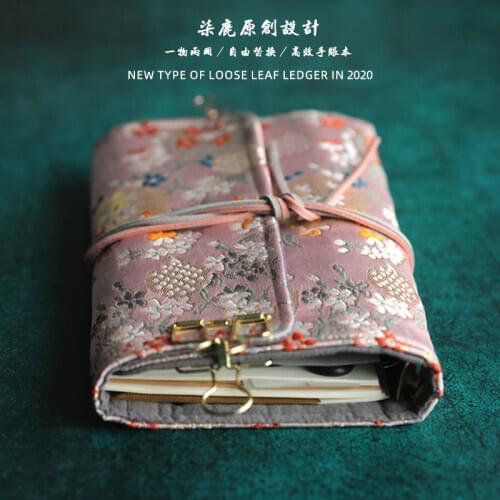 New Arrival Vintage Luxury A5/A6 Binder Journal Notebook Sprial Diary Agenda Planner 90 Sheets Gift School Stationery