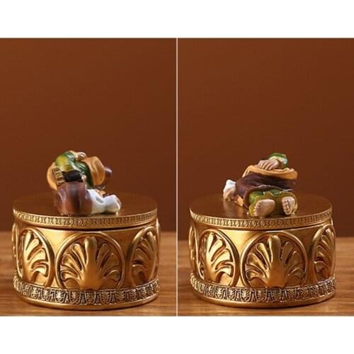 50LB Sleeping Saint Statue Resin Jewelry Box Religious Prayer Figurine Desktop Case
